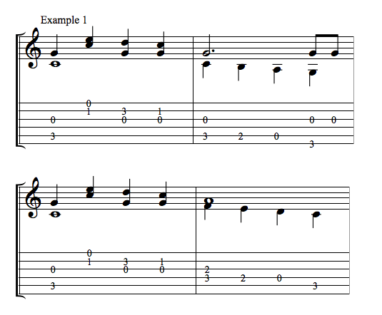 guitar notes for jingle bells
