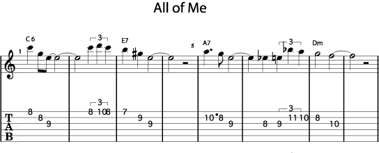 All of Me - Guitar Noise